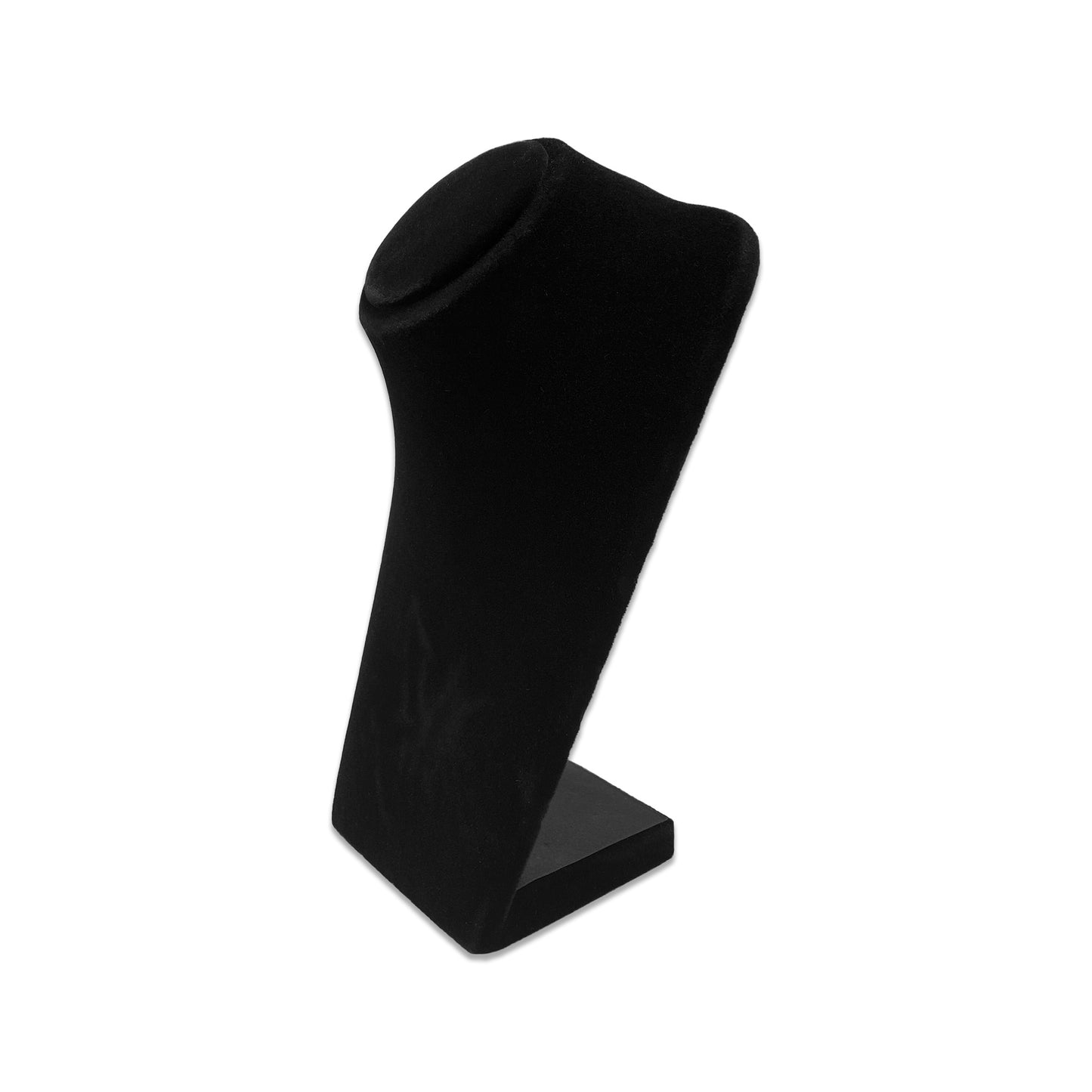 7" Black Velvet Necklace Bust Display Stand