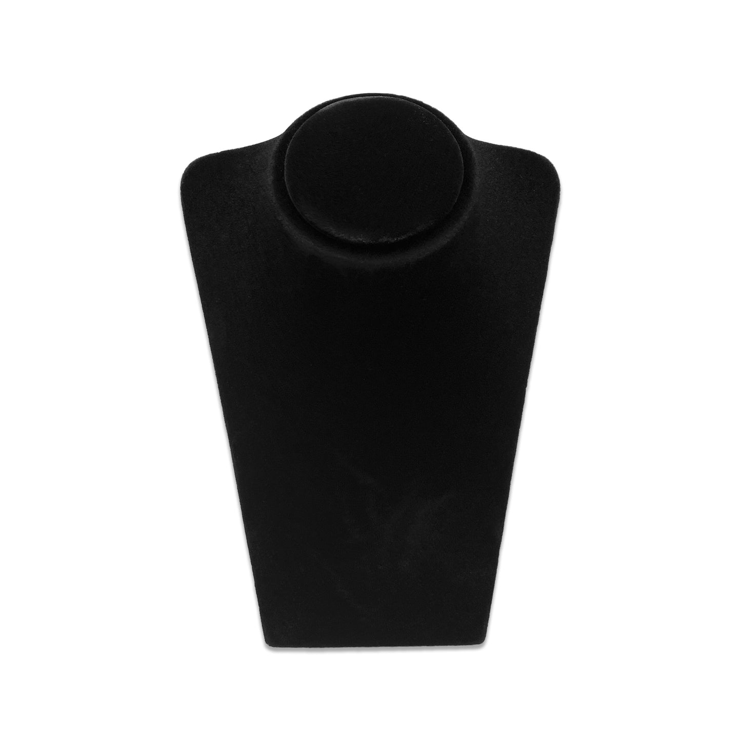 7" Black Velvet Necklace Bust Display Stand