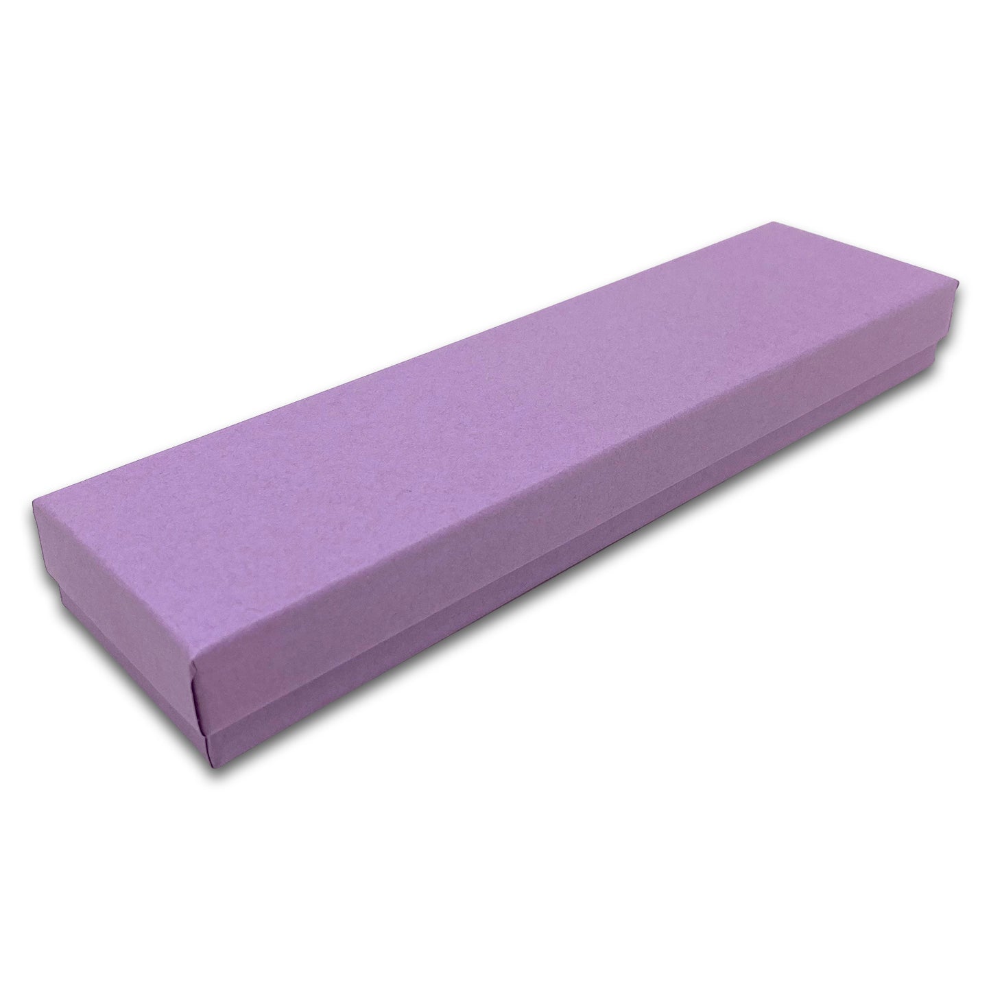 8" x 2" x 1" Matte Purple Cotton Filled Box