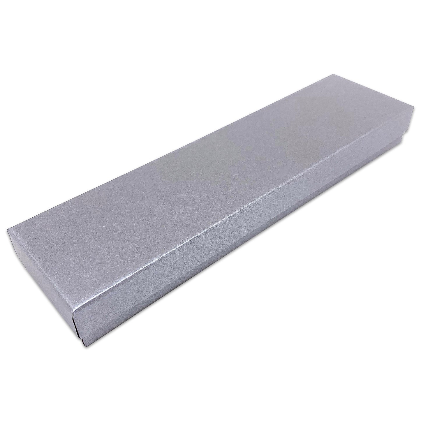 8" x 2" x 1" Pearl Gray Cotton Filled Box