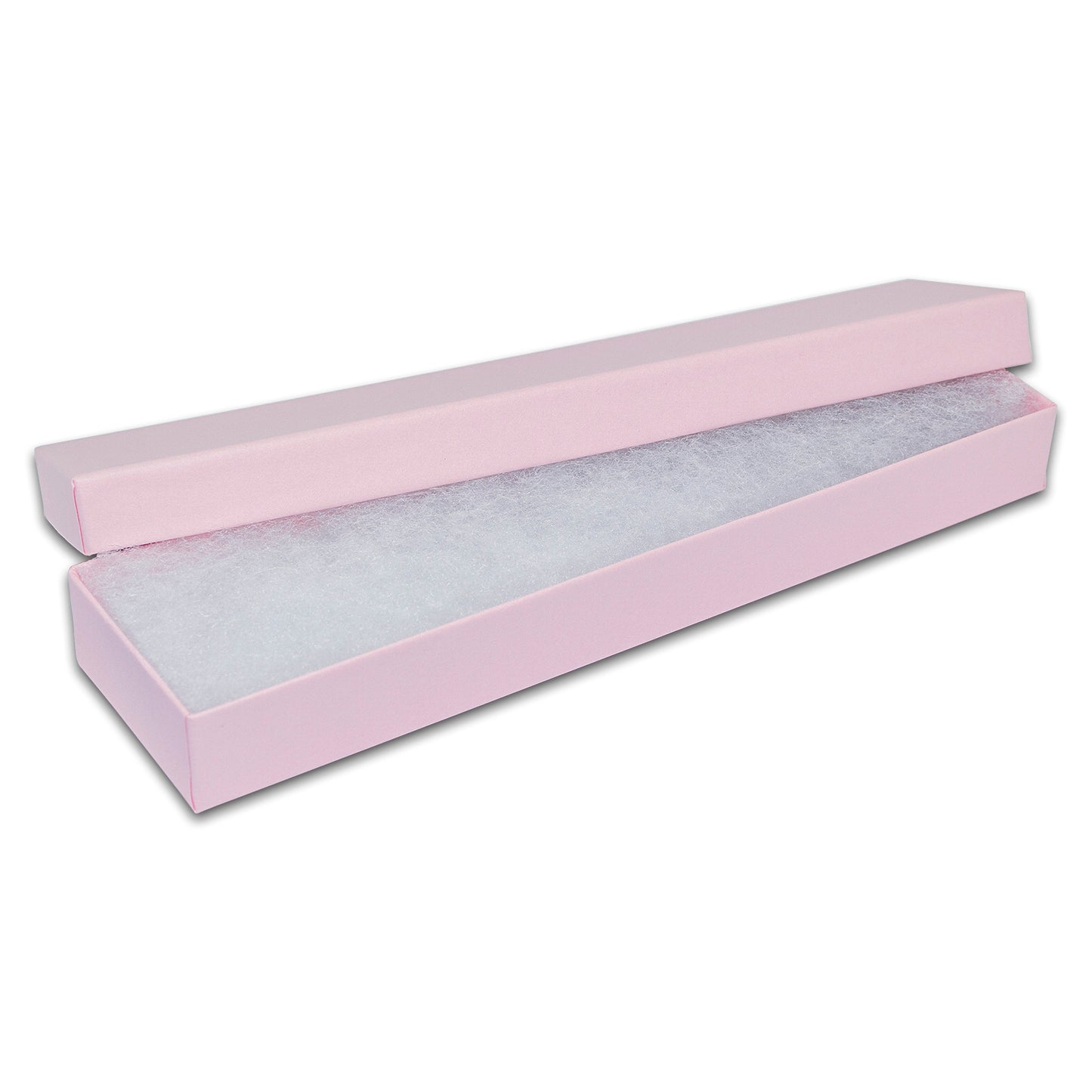 8" x 2" x 1" Pink Cotton Filled Box