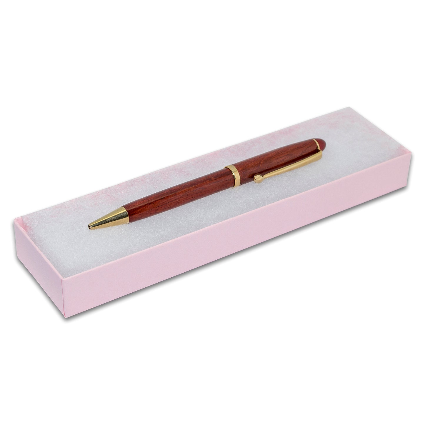 8" x 2" x 1" Pink Cotton Filled Box