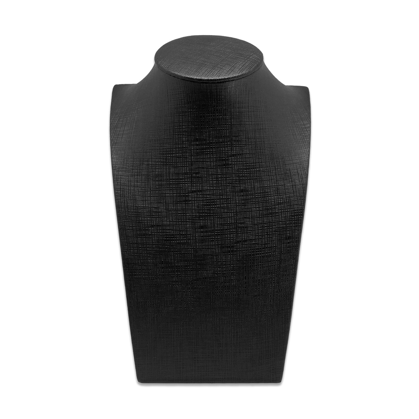 8 1/2" Black Linen Necklace Bust Display