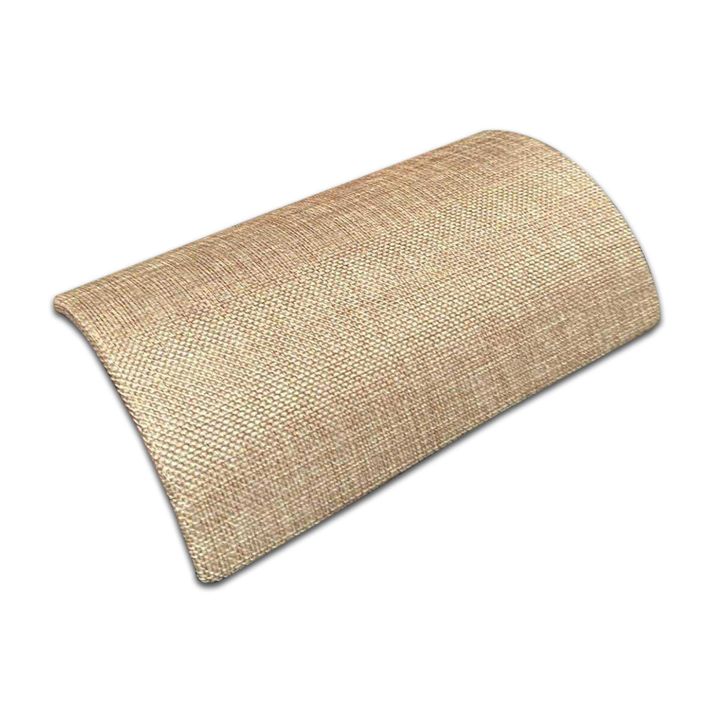 8 1/4" x 4 3/4" Half Moon Burlap Bracelet/Watch Display Ramp