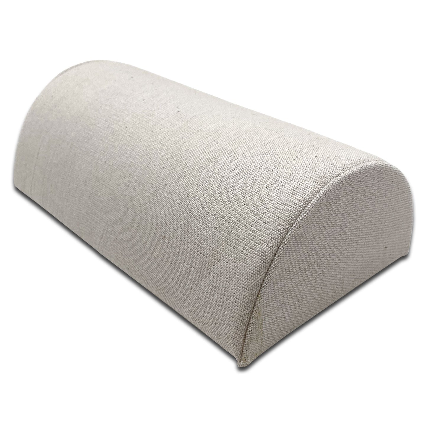 8 1/4" x 5" Half Moon Linen Bracelet/Watch Display Ramp