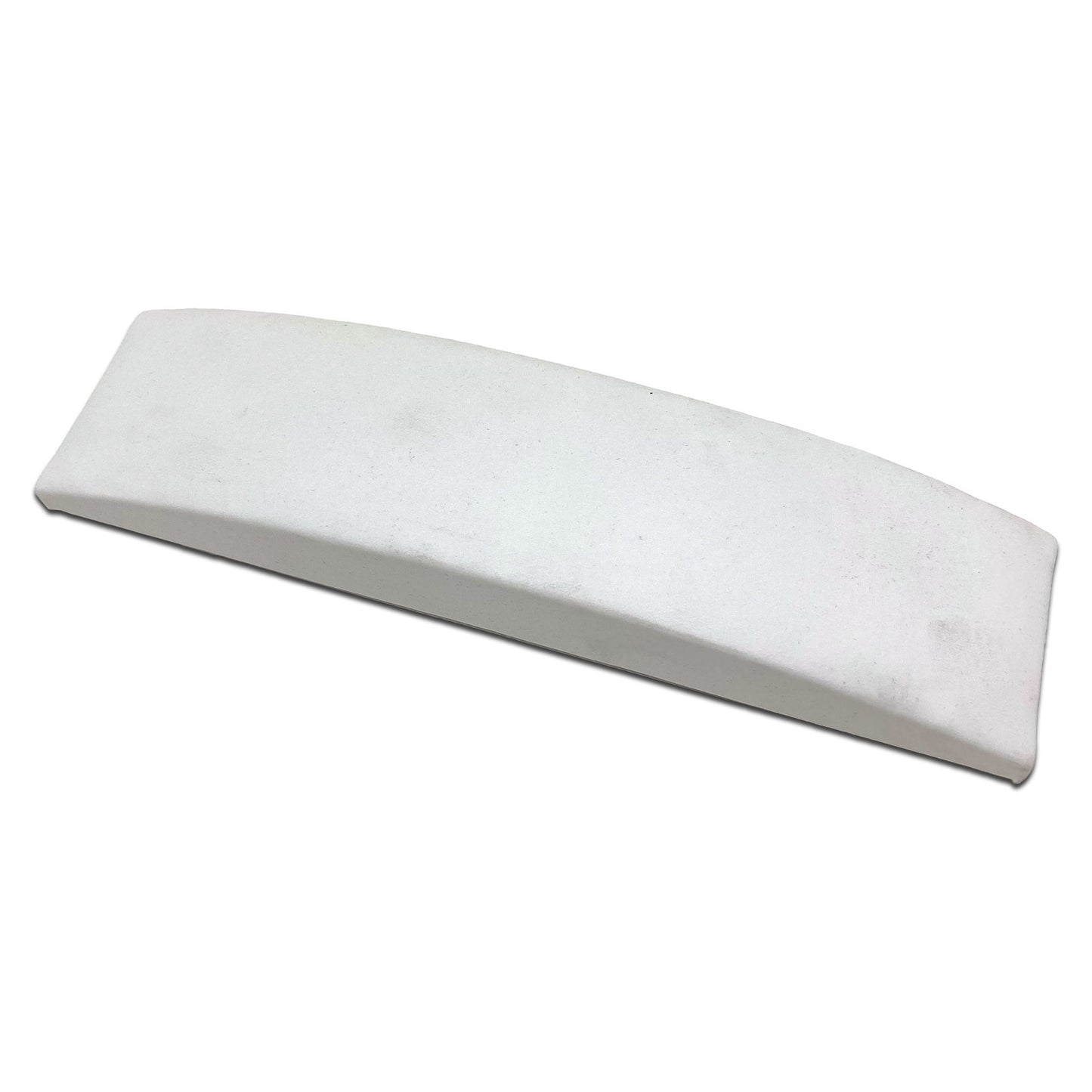 8 3/4" x 2 1/8" White Leatherette Single Bracelet Ramp