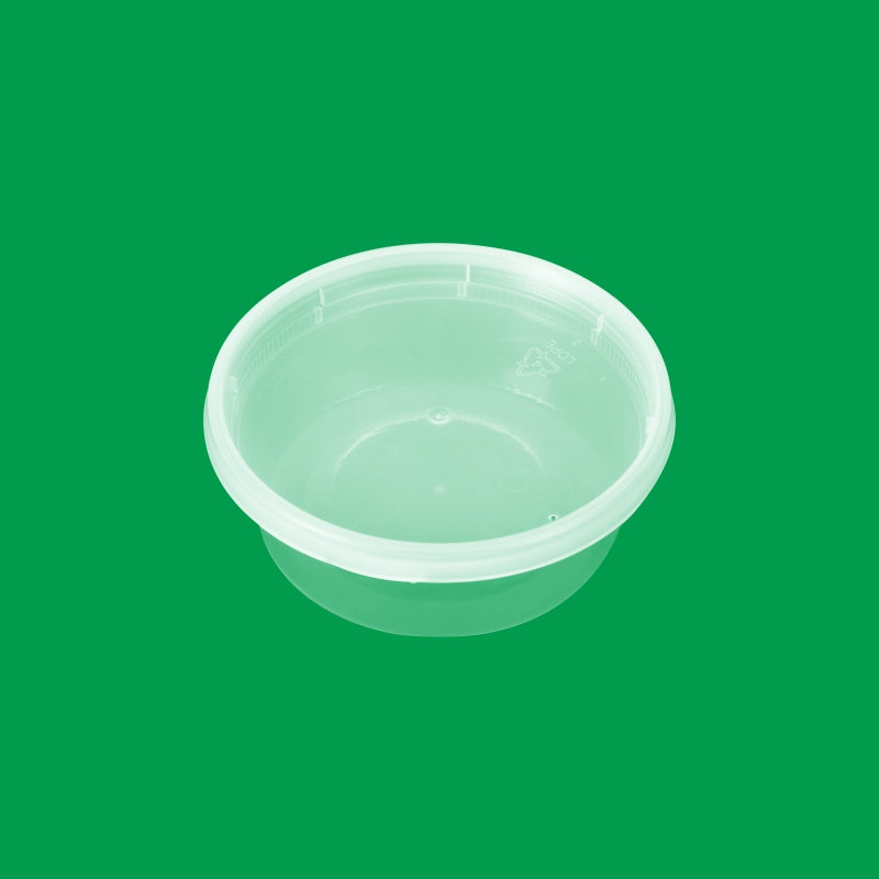 8 oz Deli Food Storage Container Cups with Lids (24 Pack)