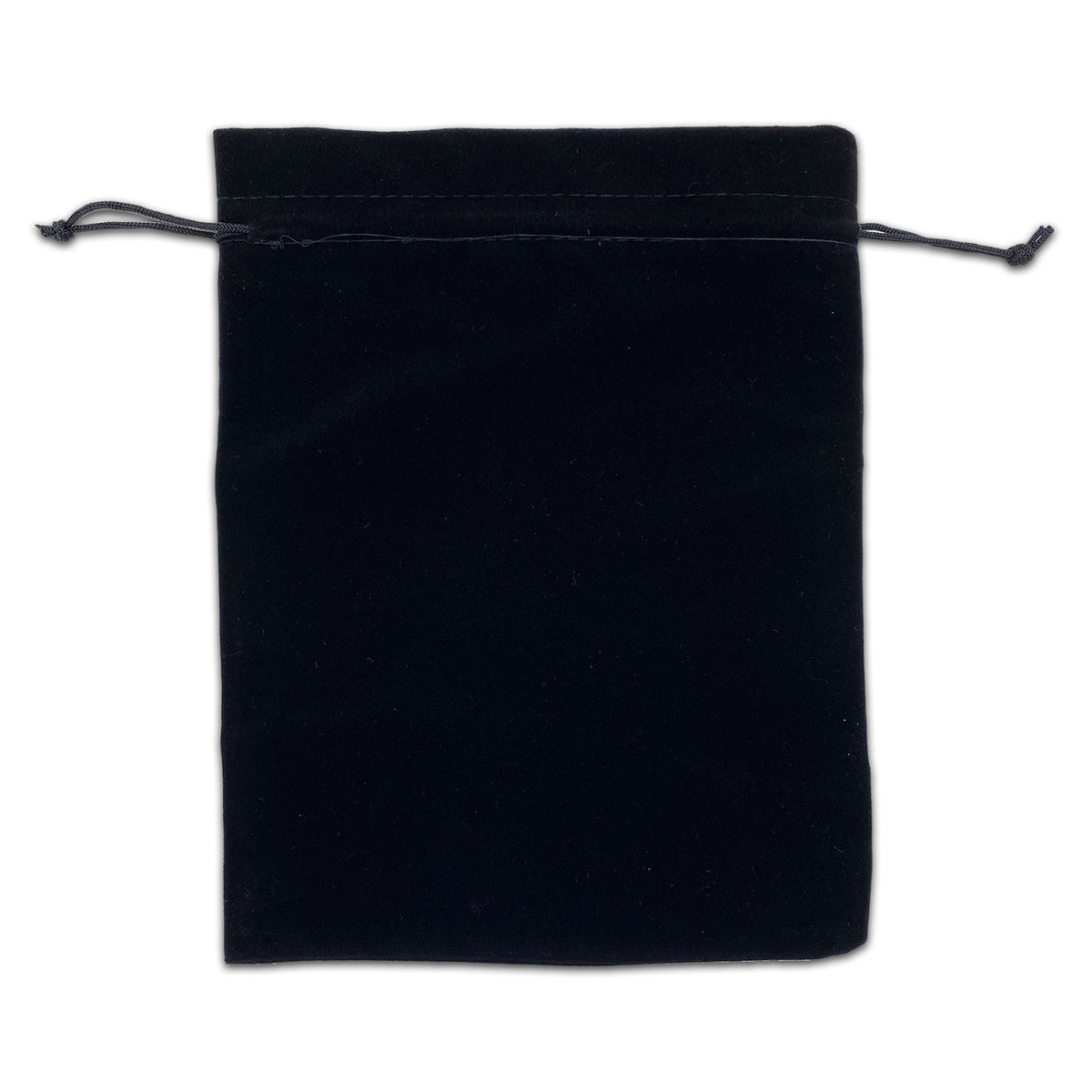 Black Velvet Drawstring Pouch, 4 W x 5 H, Sold individually, ~ Imported