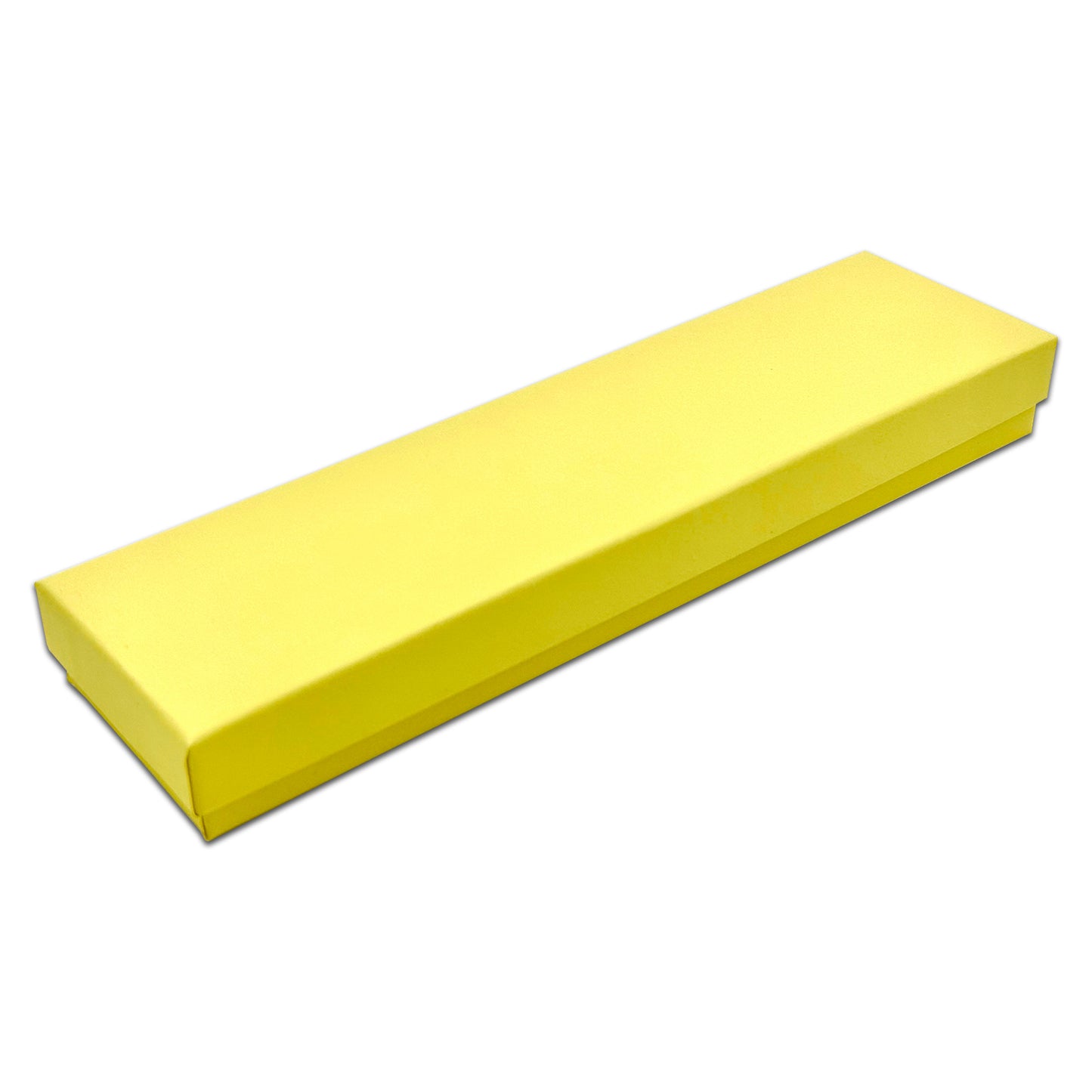 8" x 2" x 1" Mustard Yellow Cotton Filled Box