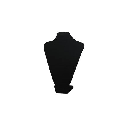 5" x 3 1/2" x 7 1/4"H Black Velvet Necklace Display Bust