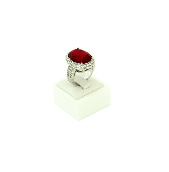 White Single Ring Clip Stand