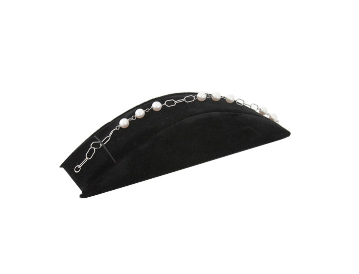 8" x 2" x 1" Black Velvet Bracelet, Watch, Bangle Ramp