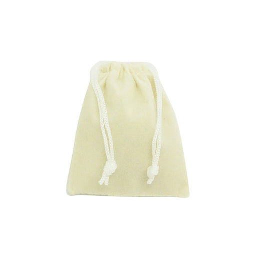 Small Beige High Quality Velvet Pouch Bags Party Favors