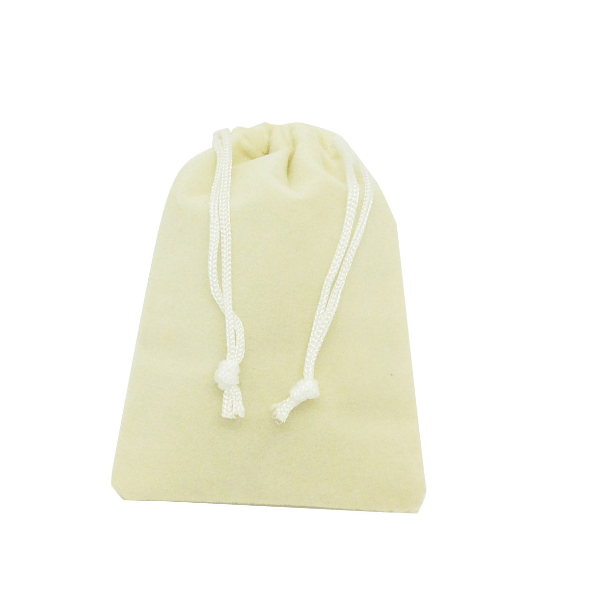 Medium Beige High Quality Velvet Pouch Bags Party Favors