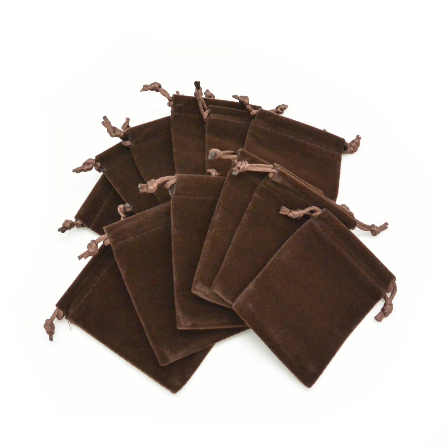 Small Brown High Quality Velvet Pouch Bags Party Favors
