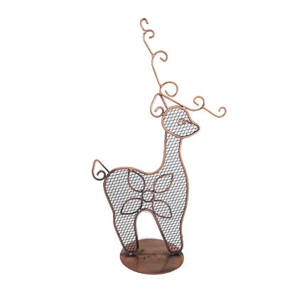 Copper Reindeer Jewelry Display
