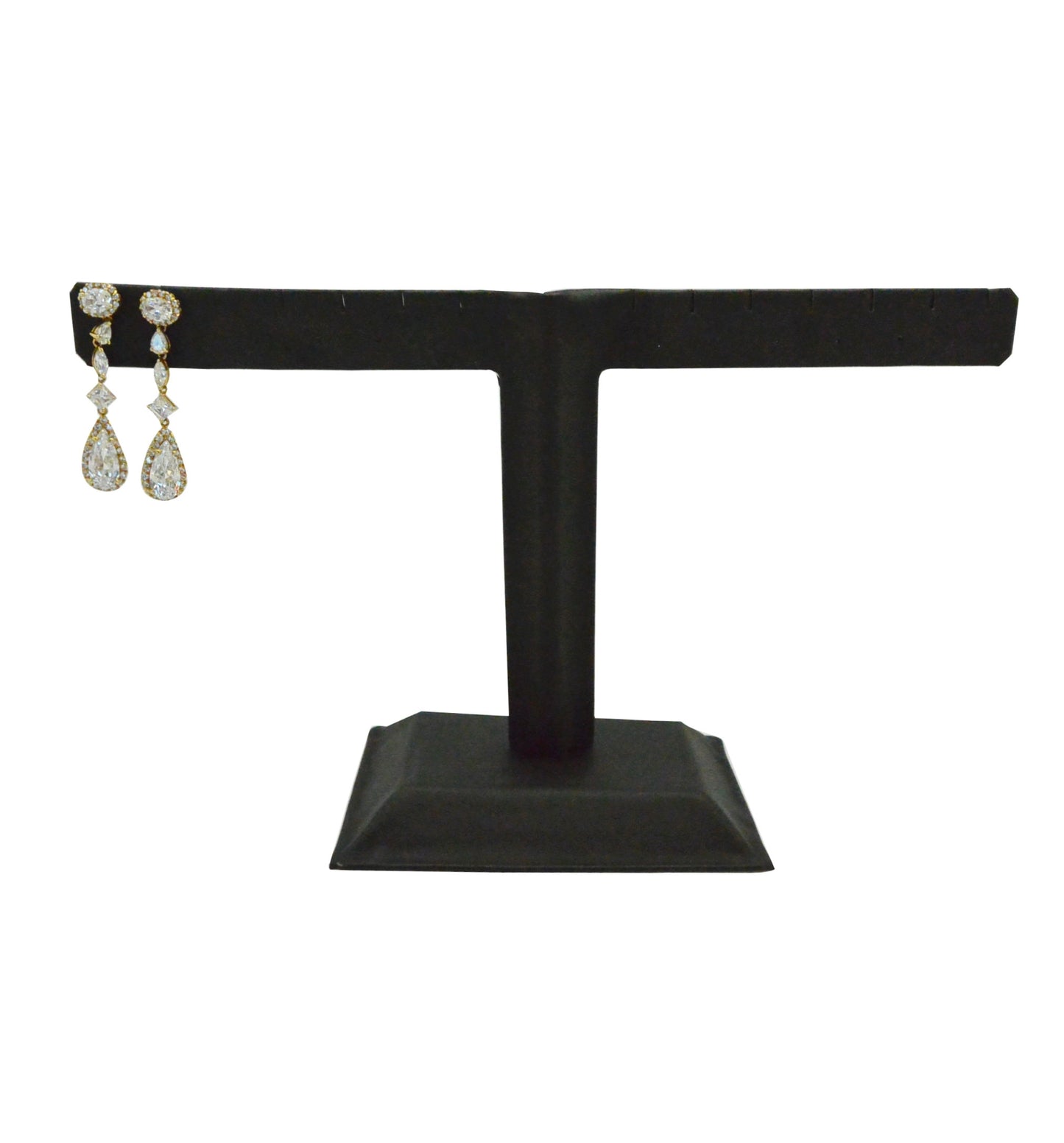 Black Leatherette Earring T-Bar for Jewelry Display 6 Earrings