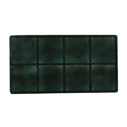 8 Compartments Black flocked Tray Insert  Bulk Order Discount!