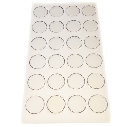 White Foam 24 Piece Gem Jars