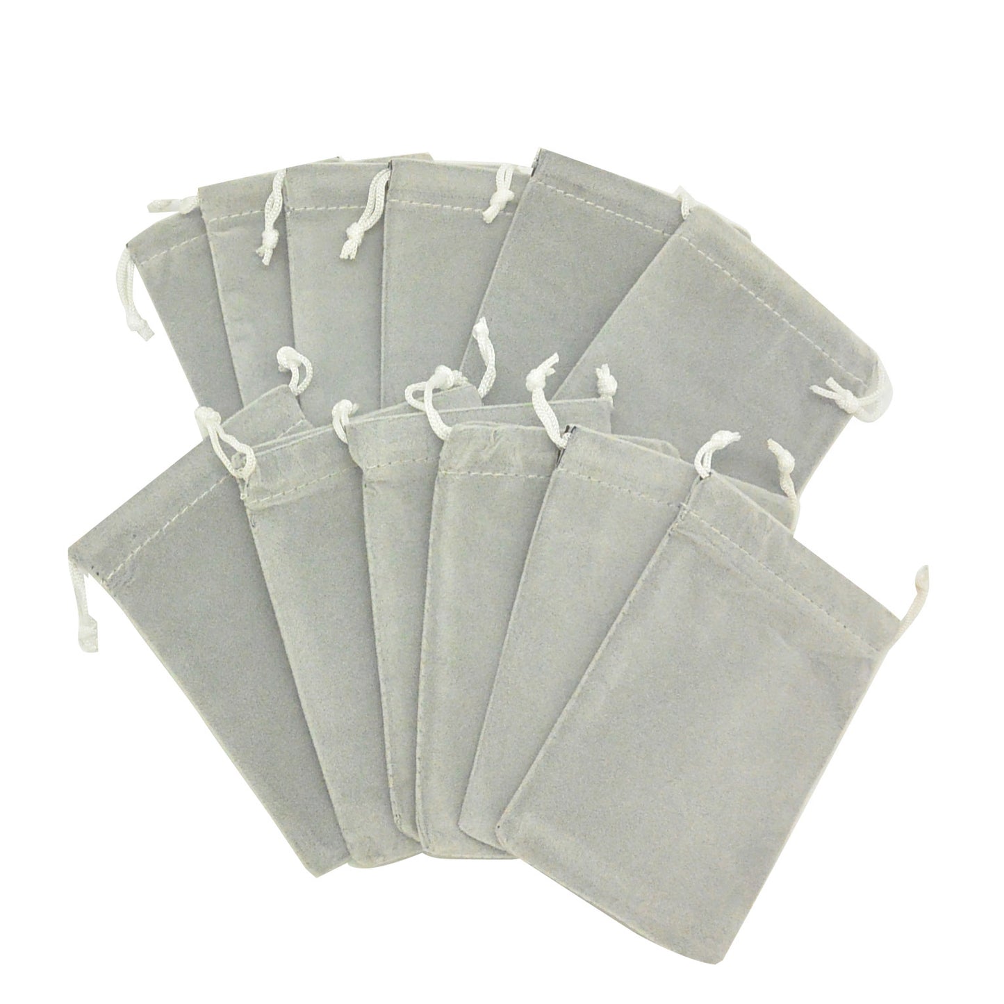 Medium Gray High Quality Velvet Pouch Bags Party Favors