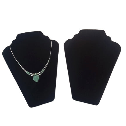Black Velvet Necklace Earring Easel Display