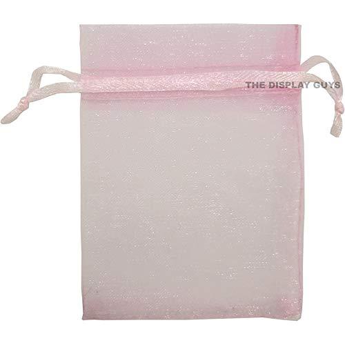 Pink Organza Drawstring Pouches