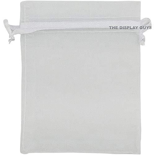 White Organza Drawstring Pouches