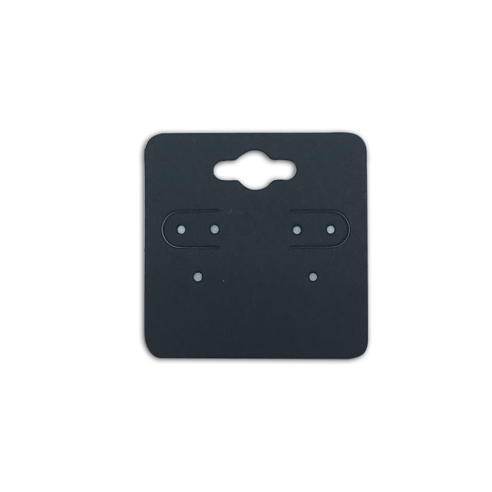 2X2" Matte Black Paper Earring Cards