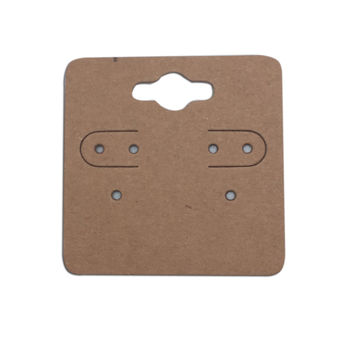 2X2" Kraft Paper Earring Cards.