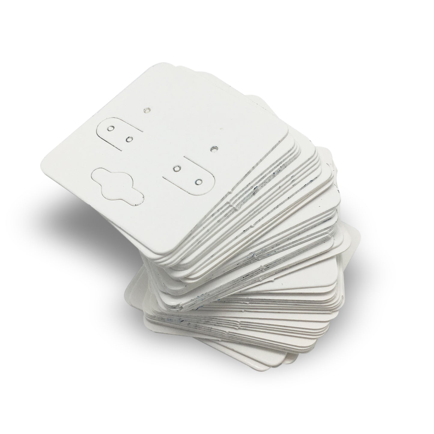 2x2" White Paper Earring Cards