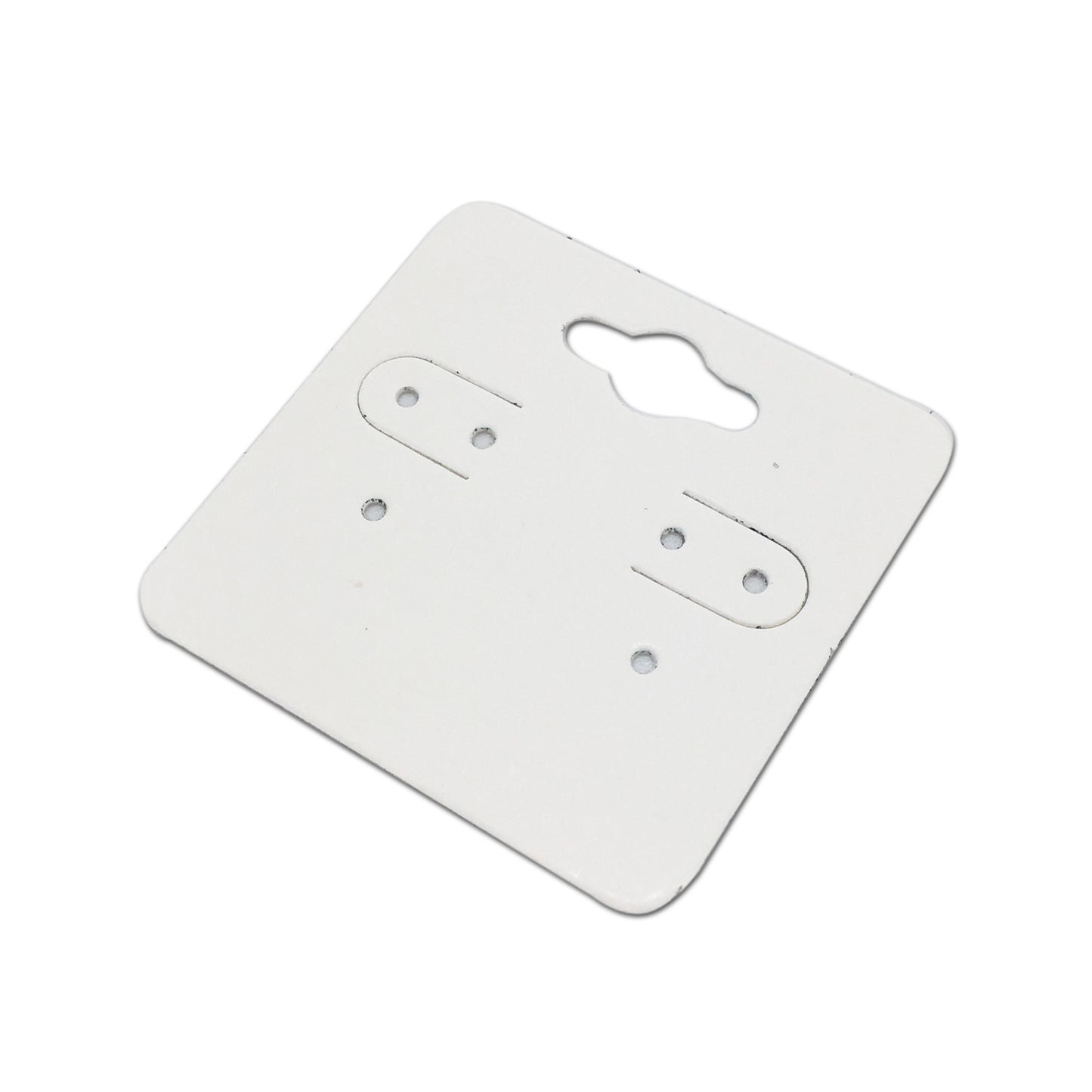 2x2" White Paper Earring Cards