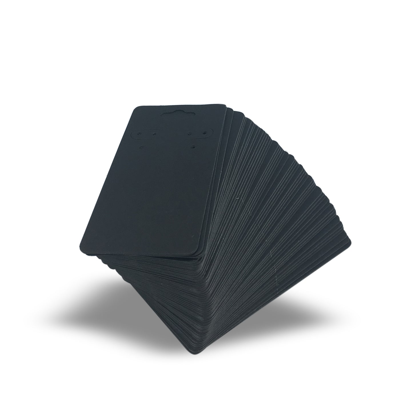 2X2" Matte Black Paper Earring Cards