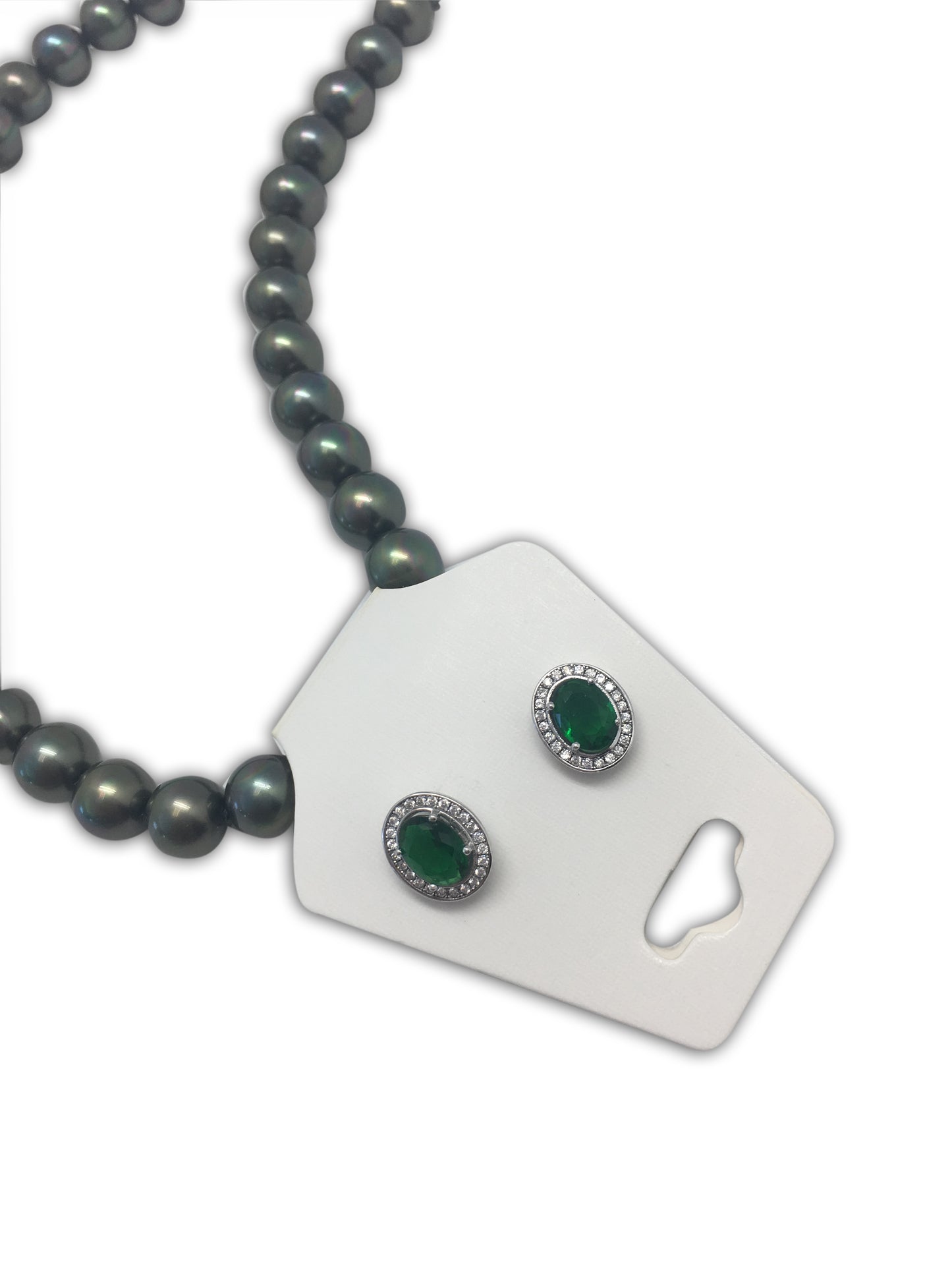 1 7/8" X 4 3/4" White Paper Necklace Earring Cards