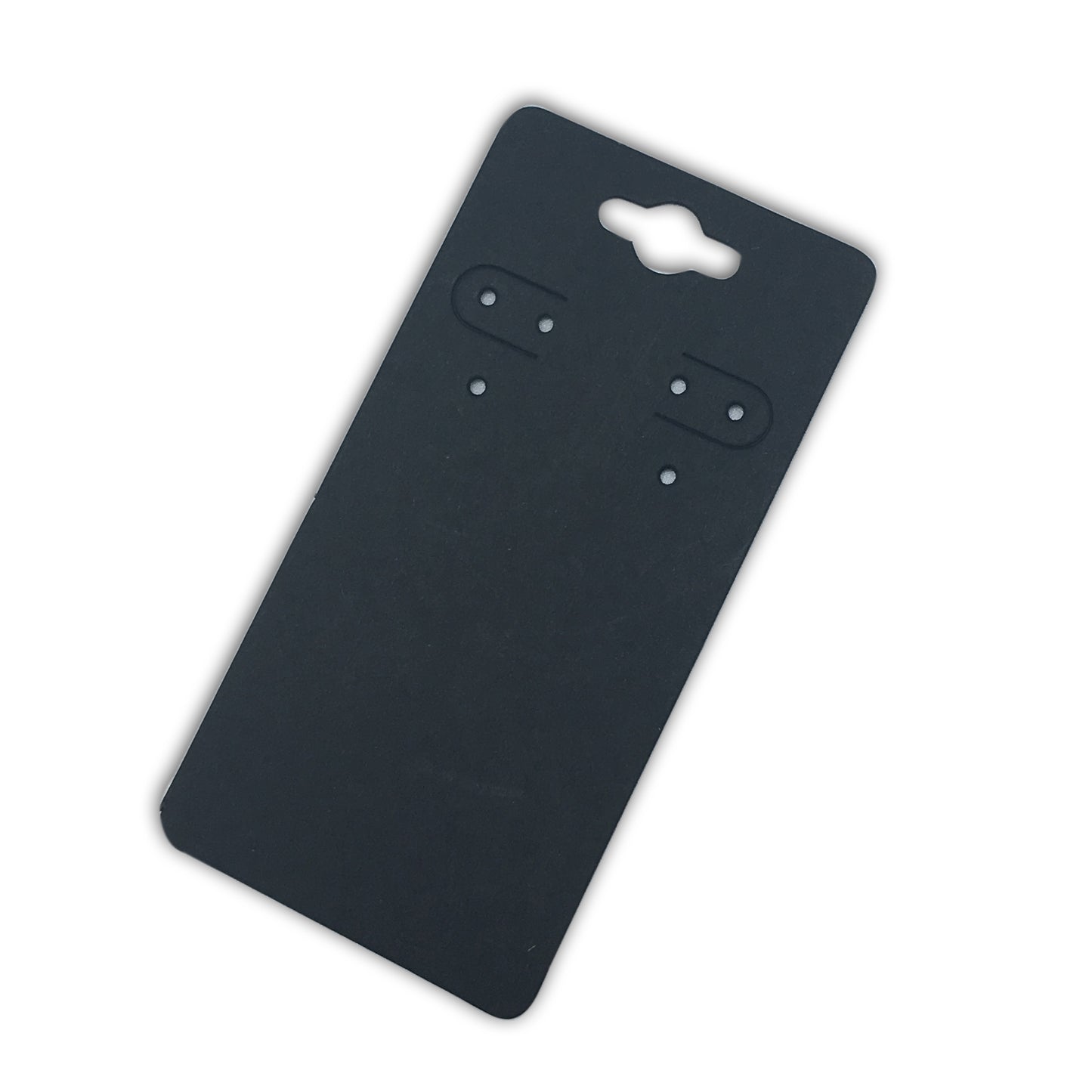 2 1/4"Wx4 5/8"H Black Paper Earring Card