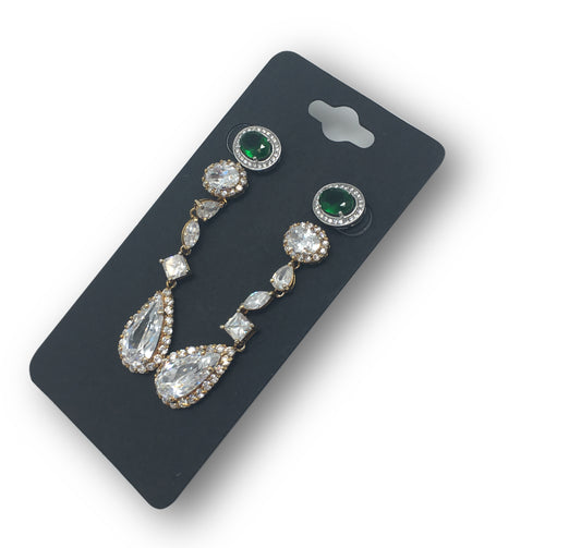 2 1/4"Wx4 5/8"H Black Paper Earring Card