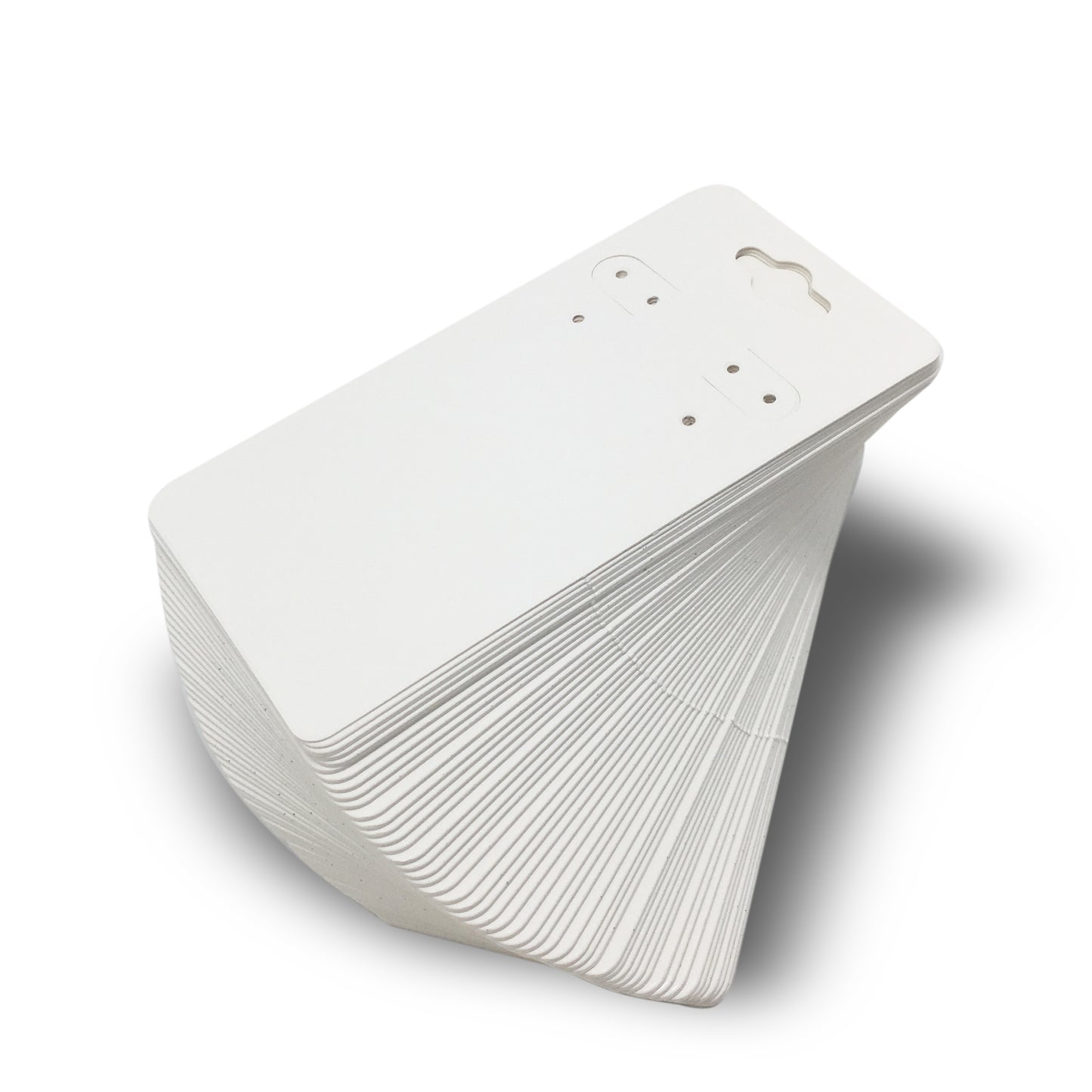2X4" White Paper Earring Cards.