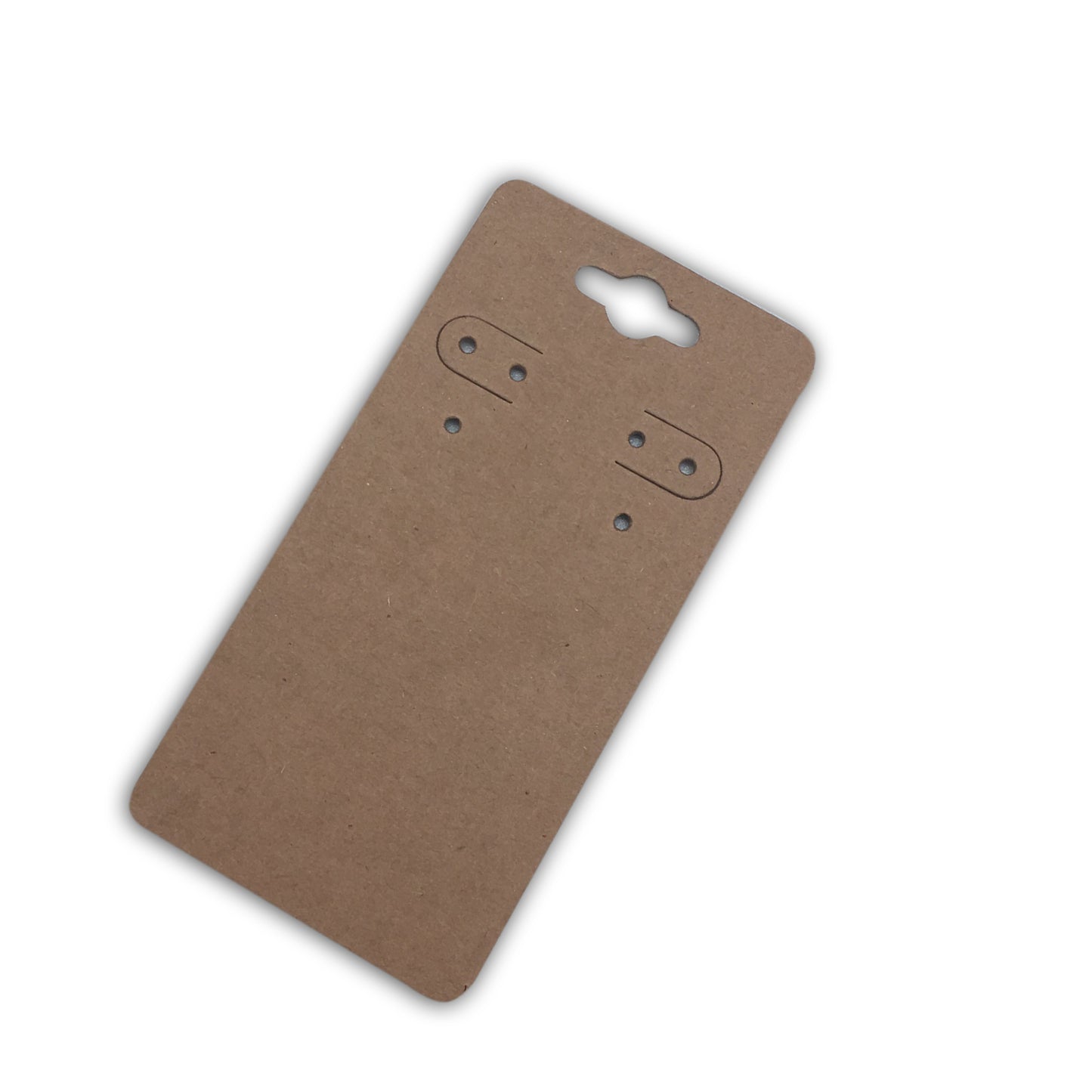 2 1/4"Wx4 5/8"H Kraft Paper Earring Card