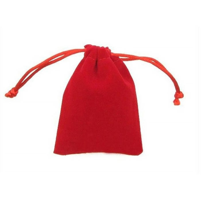 Red velvet drawstring bags on sale