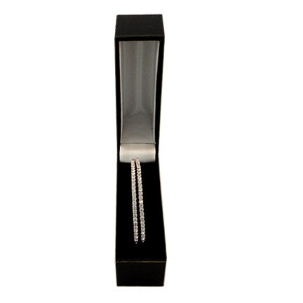 12 pcs-Black Leatherette Bangle Box