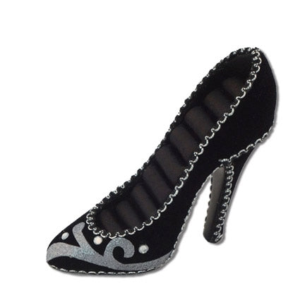 Black & Silver Shoe Ring Holder