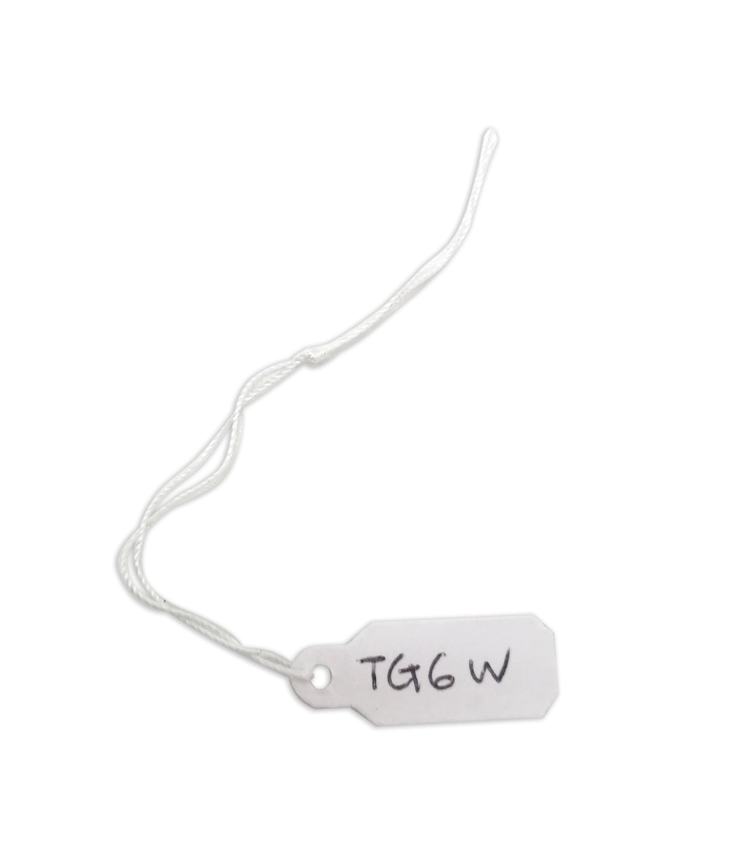3/8"Wx1"L White String Paper Tags