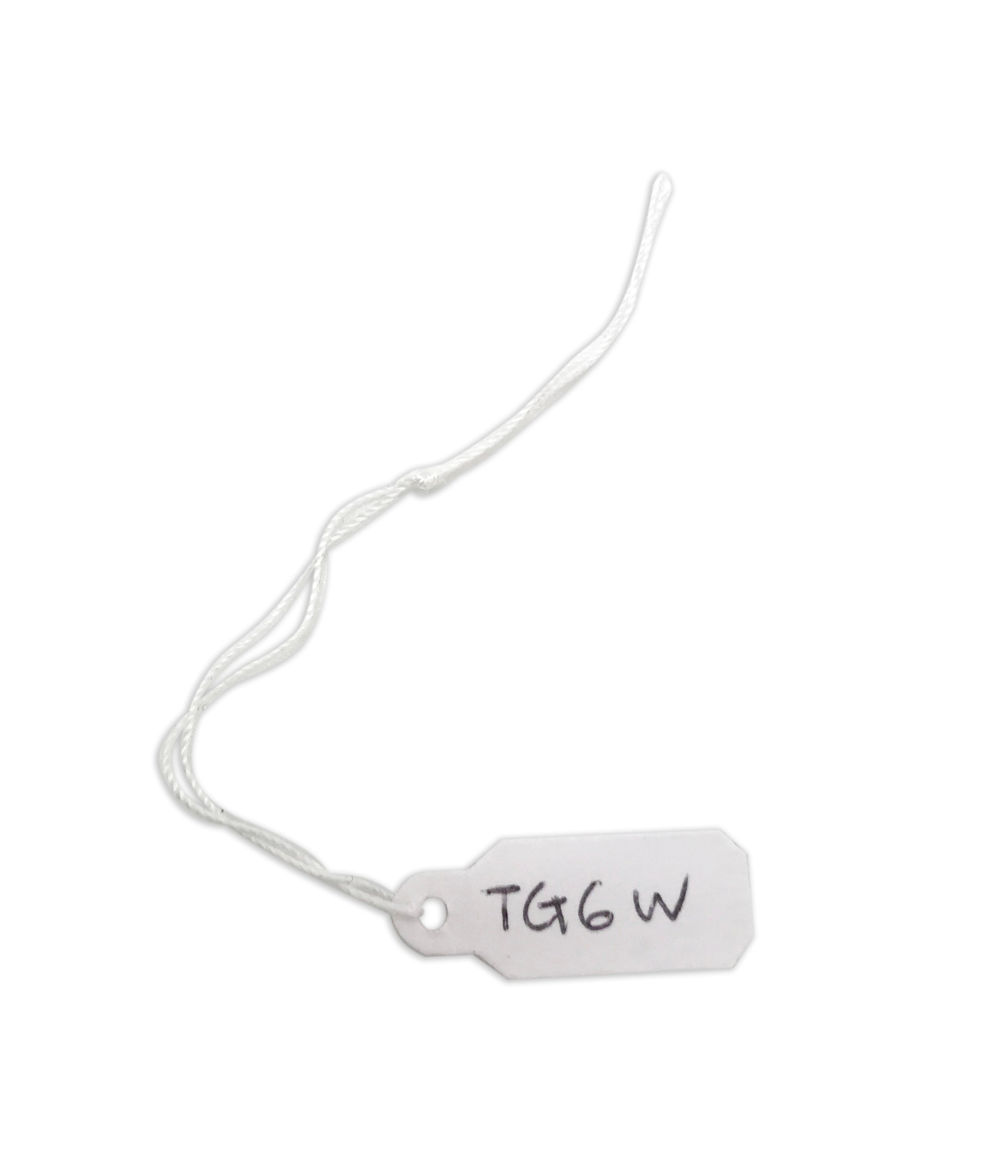 3/8"Wx1"L White String Paper Tags