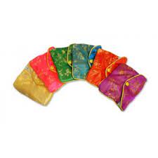 3 1/2" x 3" Multicolor Chinese Zipper Pouch