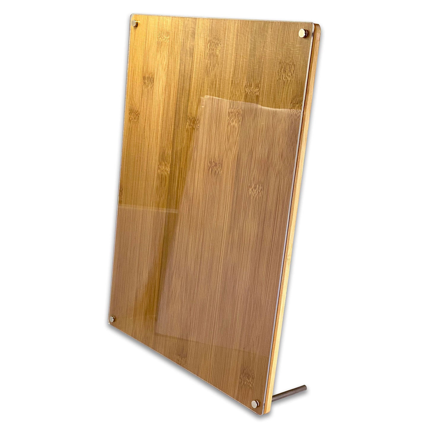 11" x 14" Bamboo and Acrylic Sign Holder Display