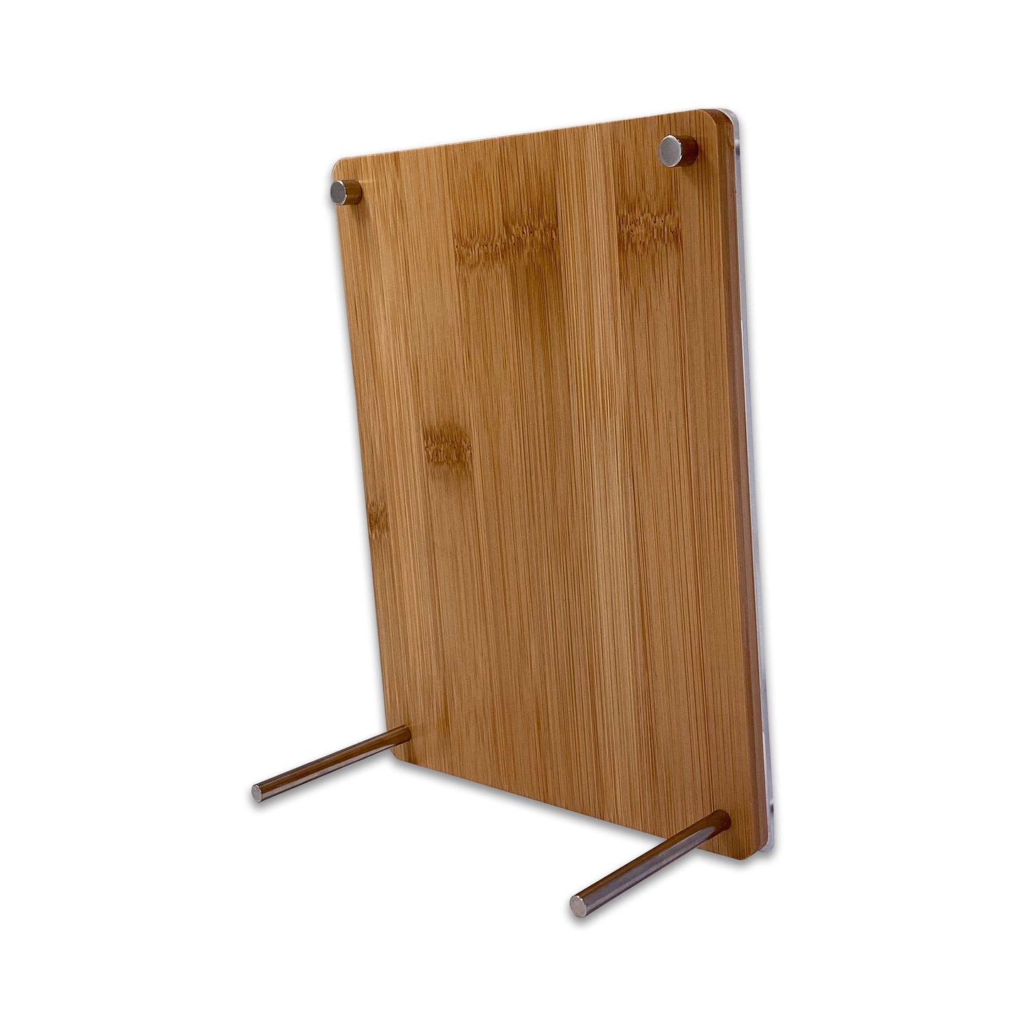 5" x 7" Bamboo and Acrylic Sign Holder Display