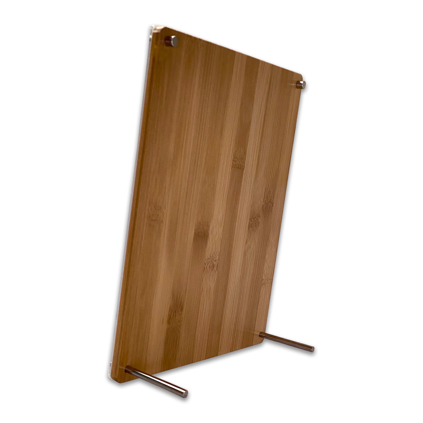 8" x 10" Bamboo and Acrylic Sign Holder Display