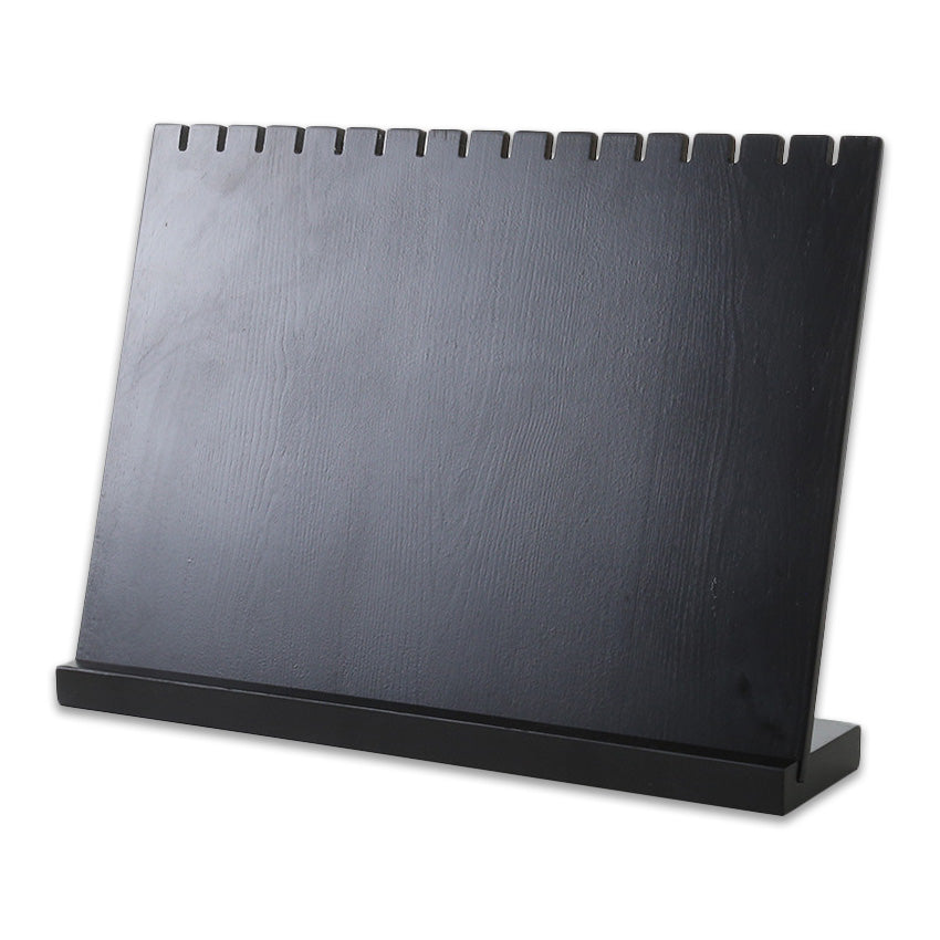Black Wood Necklace Display Stand