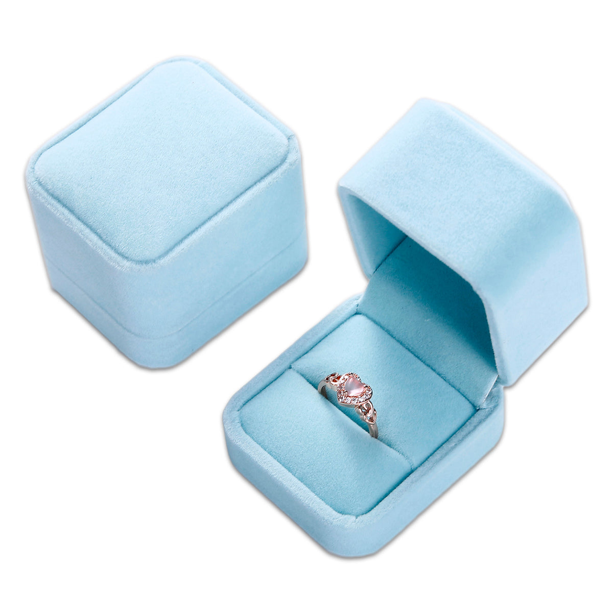 Light blue on sale ring box