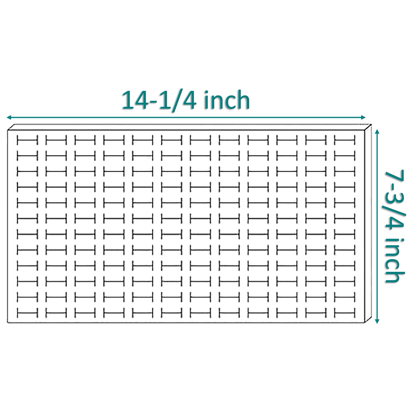 Deluxe White Velvet Ring Foam for 144 Rings