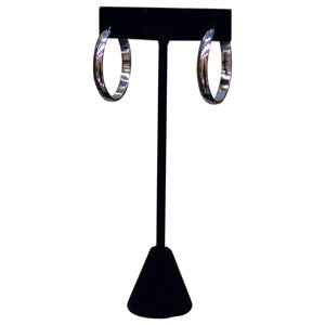 5 3/4"H Black Velvet Single Earring T-Stand